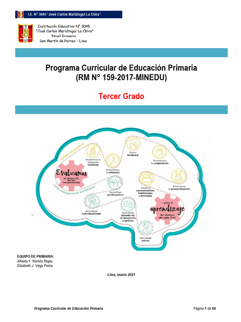 3 - Tercer Grado - 2022 | PDF | Aprendizaje | Evaluación