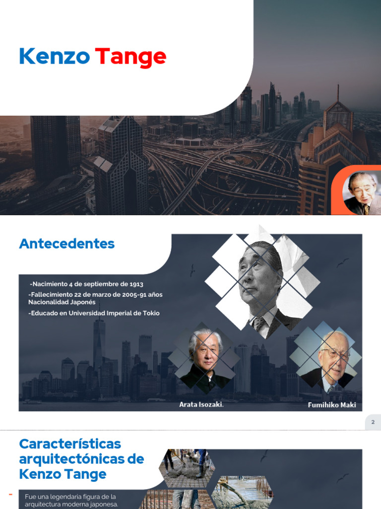 Obras destacadas de Kenzo Tange | PDF | edificio | Hormigón