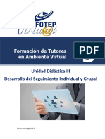 Unidad Didáctica III Desarrollo Del Seguimiento Individual y Grupal