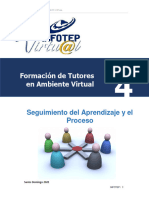 Unidad Didáctica IV Seguimiento Del Aprendizaje y El Proceso