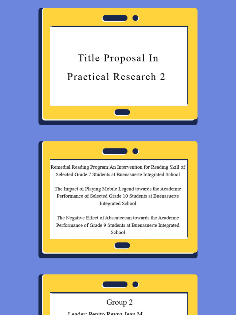 Title Proposal (Group2) | PDF | Reading Comprehension | Methodology