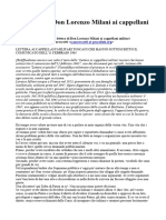 La Lettera Di Don Lorenzo Milani Ai Cappellani Mil - 240314 - 122921