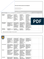 Criterios Avaluar Proyectos de Investigación