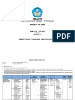 Silabus Kelas 1 Tema 6