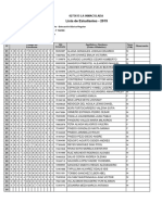 Lista de Estudiantes - 2015: 0273615 LA INMACULADA