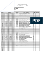 Lista de Estudiantes - 2015: 0273615 LA INMACULADA