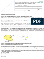 Av. Bimestral Física A (3º Ano) - Prof. Gabriel Comenalli