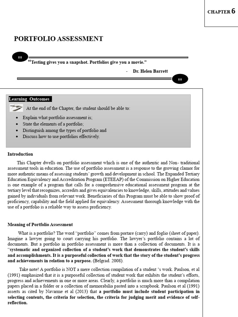 Chapter 6 Pdf Educational Assessment Learning