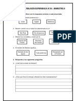 Evaluación de Religión Experiencia N 06