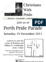 Christians With Pride Flyer B&W