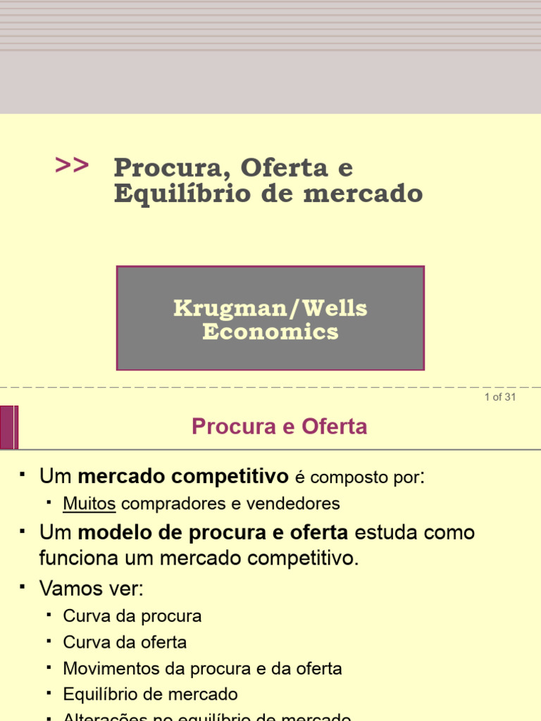 Procura, Oferta e Equilíbrio de Mercado | PDF