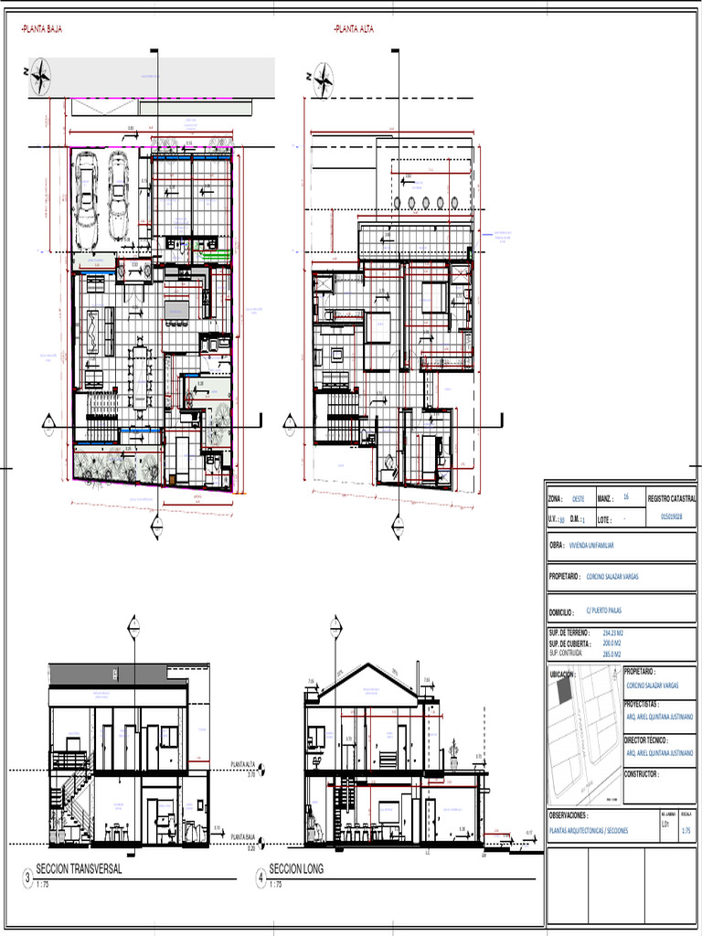 Proyecto de Vivienda Unifamiliar L01 | PDF