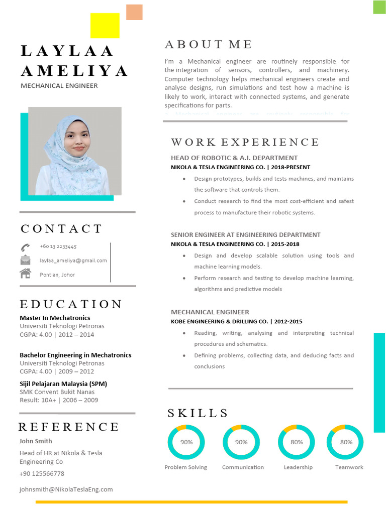Laylaa Ameliya: About Me | PDF | Mechanical Engineering | Engineering