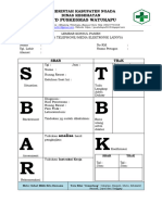 Format SBAR TBAK Watukapu Edit Ok PDF