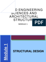 Allied Engineering Sciences and Architectural Structure Module1