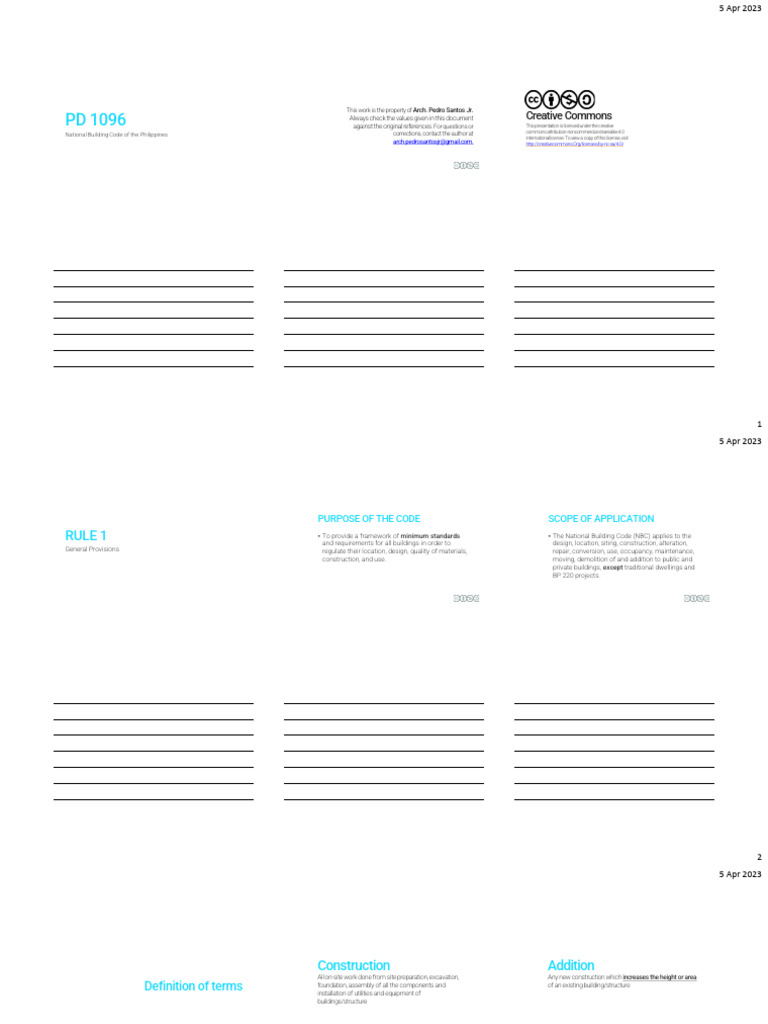 National Building Code of the Philippines | PDF | Building | Wall
