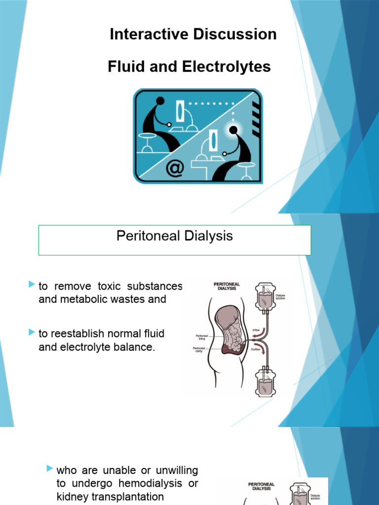 Fluid and Electrolyte Interactive Discussion PDF Hemodialysis Osmosis