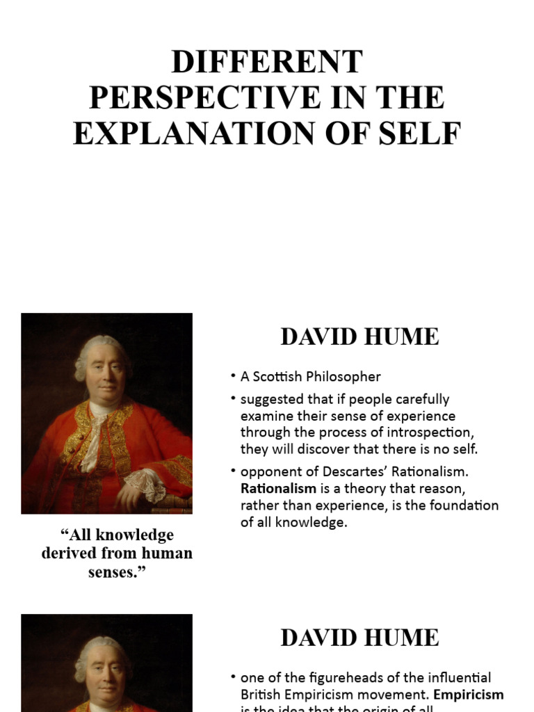 Different Perspective in The Explanation of Self | PDF | Id ...