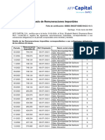 Certificado de Remuneraciones Imponibles