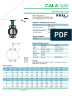 (S-11.12-00) 2019 Gala Butterfly Valve Wafer Type 16 Bar SUS 304 Disc ANSI 150 Fig 2302
