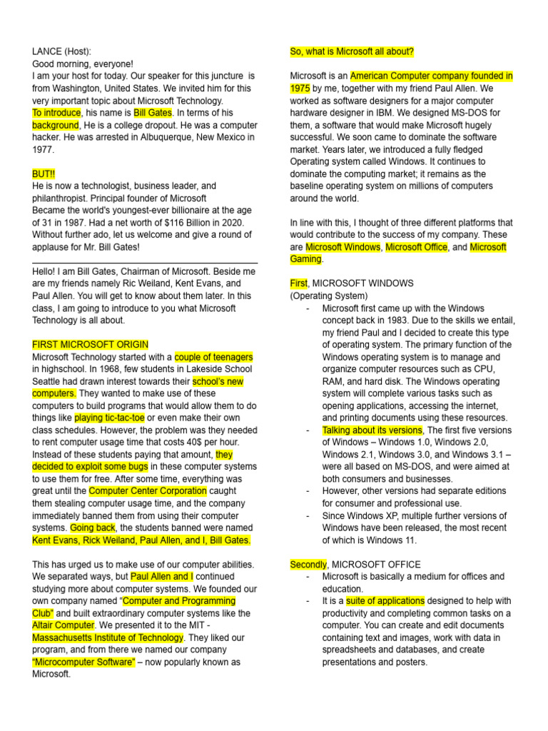 Ms Technology Sts Report Pdf Microsoft Application Software