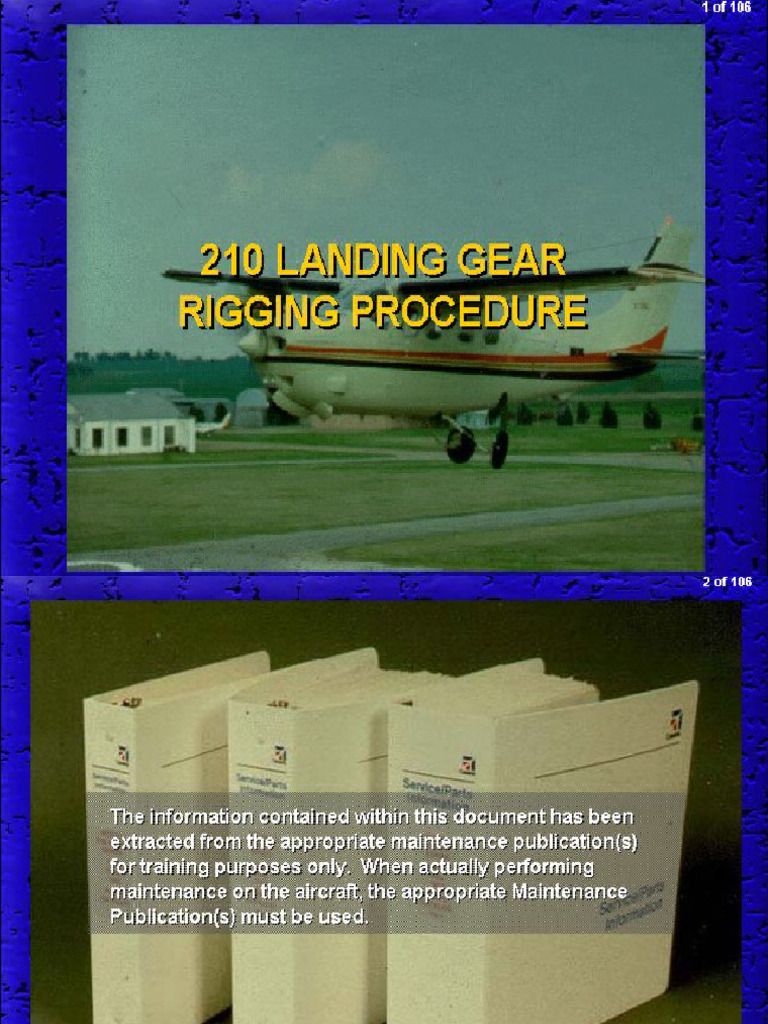 210 Landing Gear Rigging Procedure - LG210P | PDF