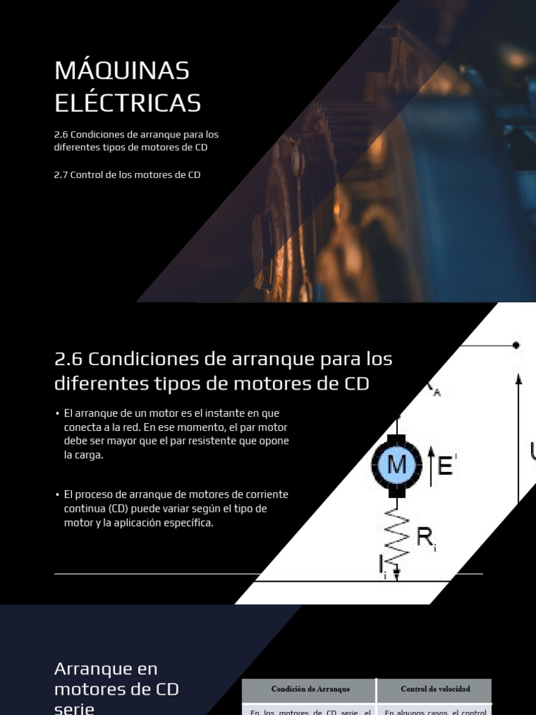 Arranque de Motores de Corriente Continua | PDF | Relé | Corriente ...
