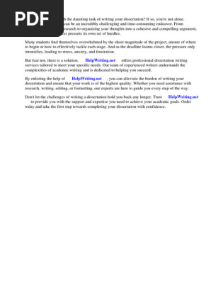 Dissertation Personal Action Plan