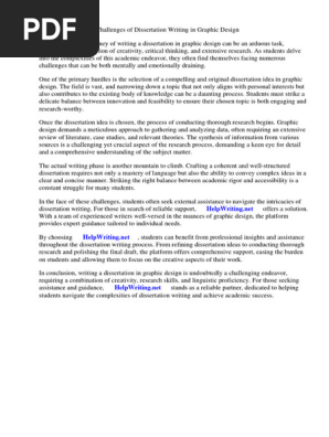 Dissertation Ideas Graphic Design