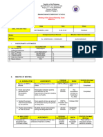 Sample Minutes of Meeting Format