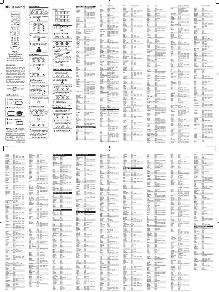 USRC Manual - Rev2 | PDF