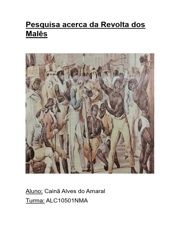 Revolta dos Malês: História e Consequências | PDF