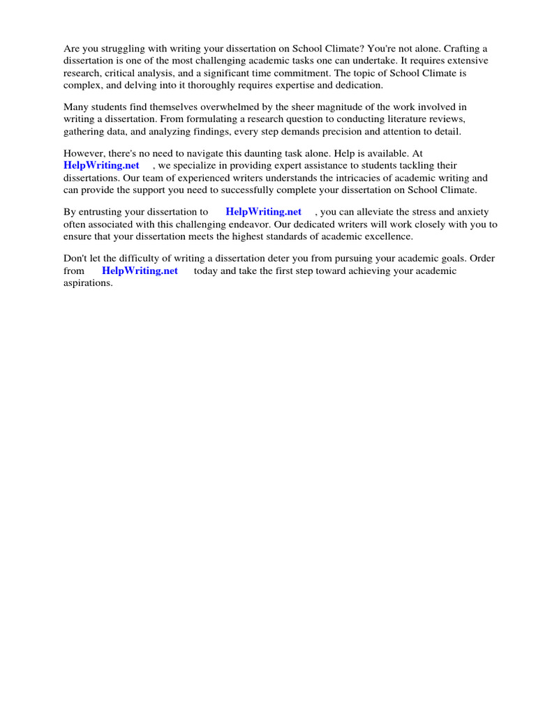 Importance Of School Climate Pdf