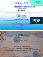 Certificate of Completion: Saving Newborn Lungs