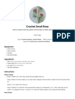 Crochet Small Rose - Hookok