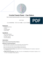 Crochet Freesia Flower - Free Pattern - Hookok