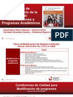 SIAC - Modificaciones A Programas Académicos