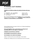 Difference Between P Alkalinity and M Alkalinity | PDF | Alkalinity ...
