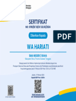 Sertifikat Hariati