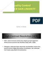 QC Linierity, HCR Dan LCR New