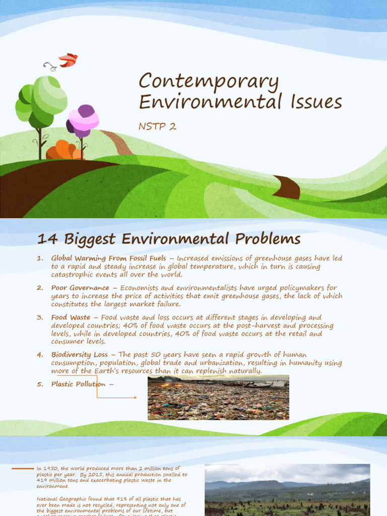 NSTP 2 Contemporary Environmental Issues 2 | PDF | Climate Change ...