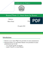 Beamer2Thesis 2.2 Guida Italiana