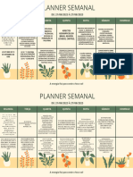 Calendário Planner Semanal Orgânico Moderno Creme e Verde - 20240208 - 100219 - 0000