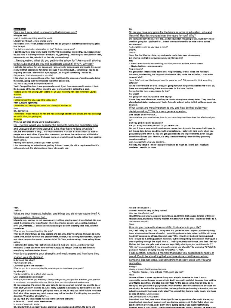 Interview Art | PDF | Decision Making | Thought