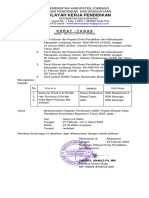 Surat Tugas Pembinaan O2sn Mojowarno 2023