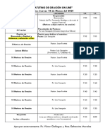 MATUTINO DE ORACIÓN Jueves 18 de Marzo 2021