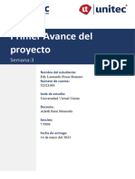 Primer Avanze Del Proyecto - Edyposas