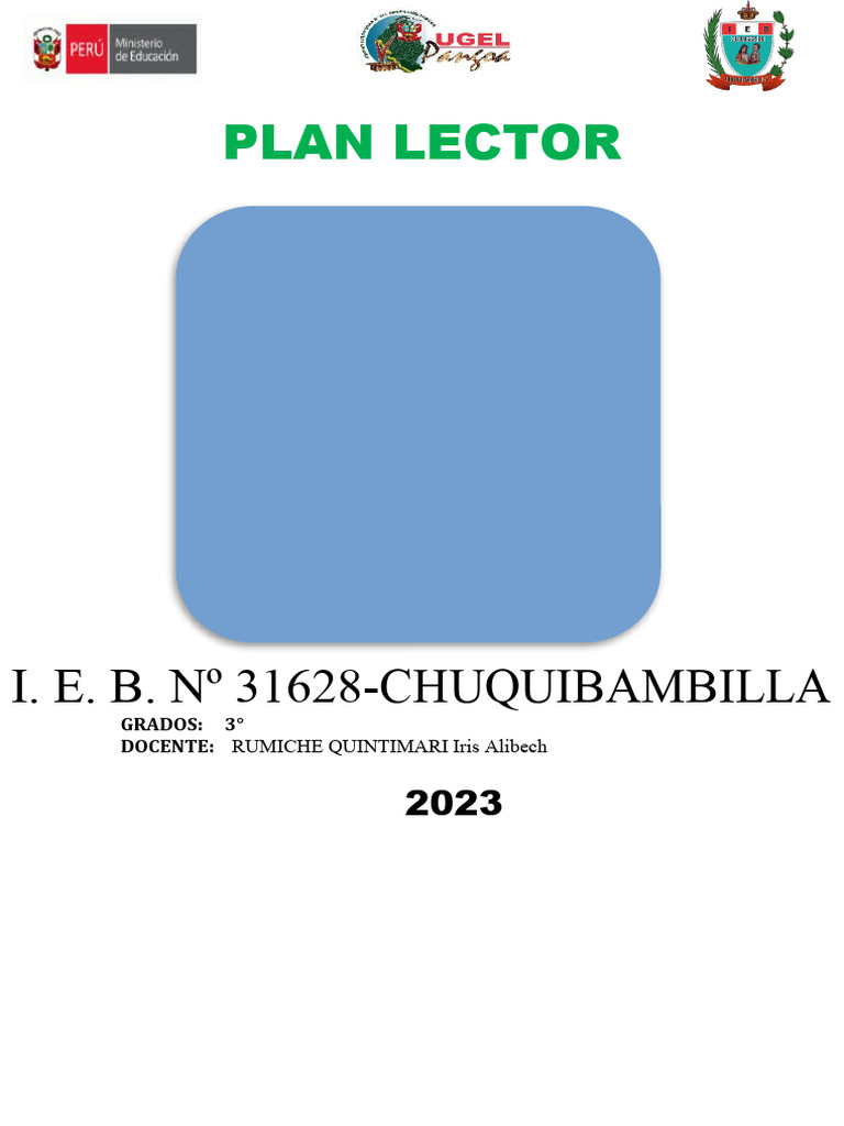 Plan Lector para Tercer Grado 2023 | PDF | Maestros