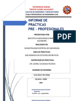 Segundo Informe Municipalidad Distrital San Miguel Bautista Huancapaza Jhanpier