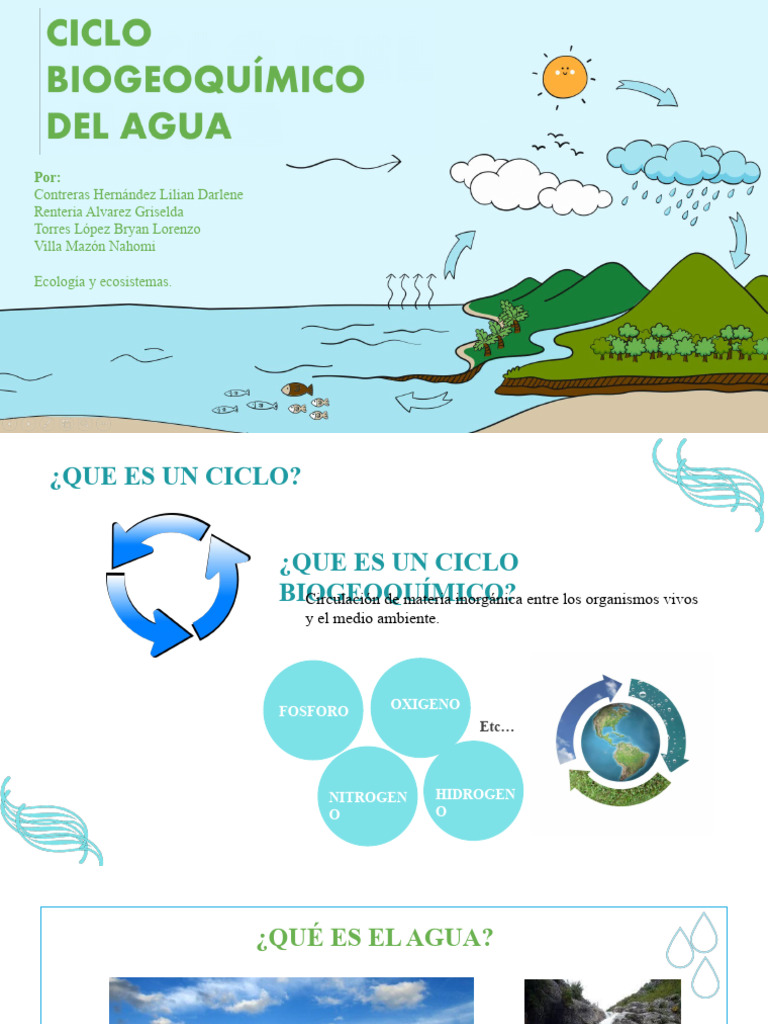 Ciclo Biogeoquímico Del Agua | PDF | Agua | Vapor de agua